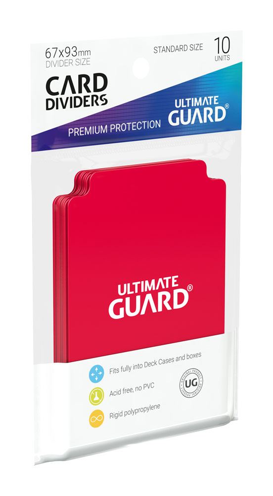 Ultimate Guard - Kartentrenner - Standardgröße Rot - 10 Stück