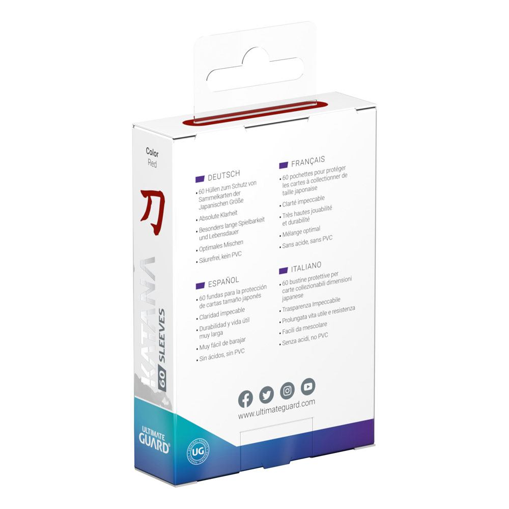 Ultimate Guard Katana Sleeves Japanische Größe Rot (60)