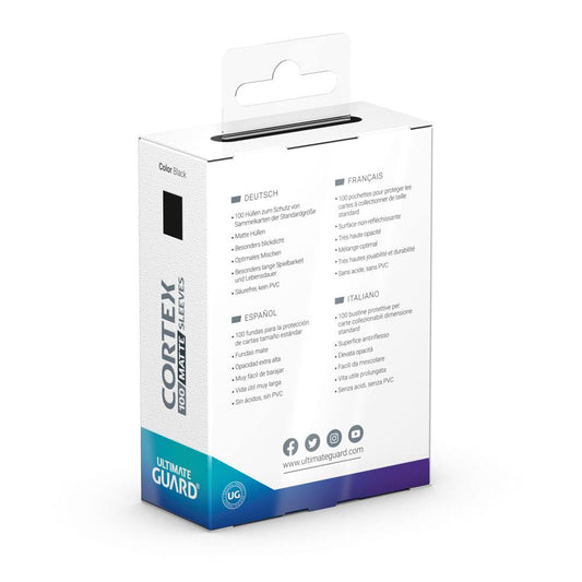 Ultimate Guard Cortex Sleeves TCG Karten-Hüllen Standardgröße Matt-Schwarz (100)