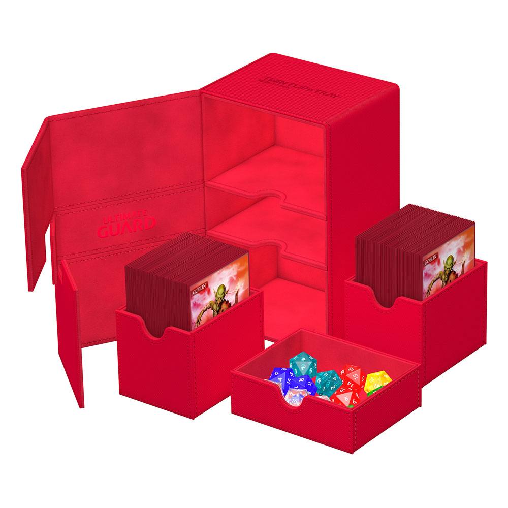 Ultimate Guard - Twin Flip`n`Tray 160+ XenoSkin Monocolor - Rot