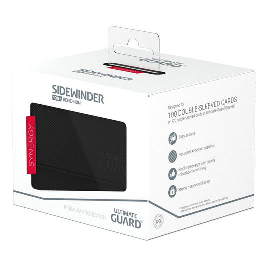 Ultimate Guard - Deckbox: Sidewinder 100+ Xenoskin Black/Red