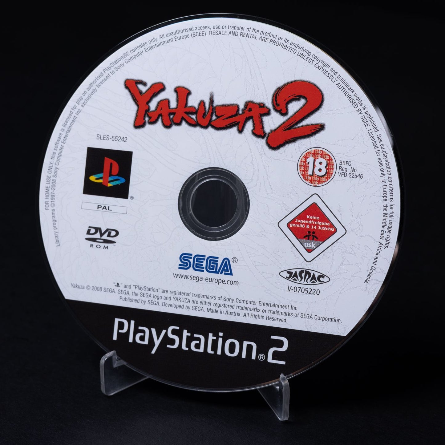 Yakuza 2 - Playstation 2 PS2 Spiel - CiB - PAL Deutsch - Gebraucht - FSK 18