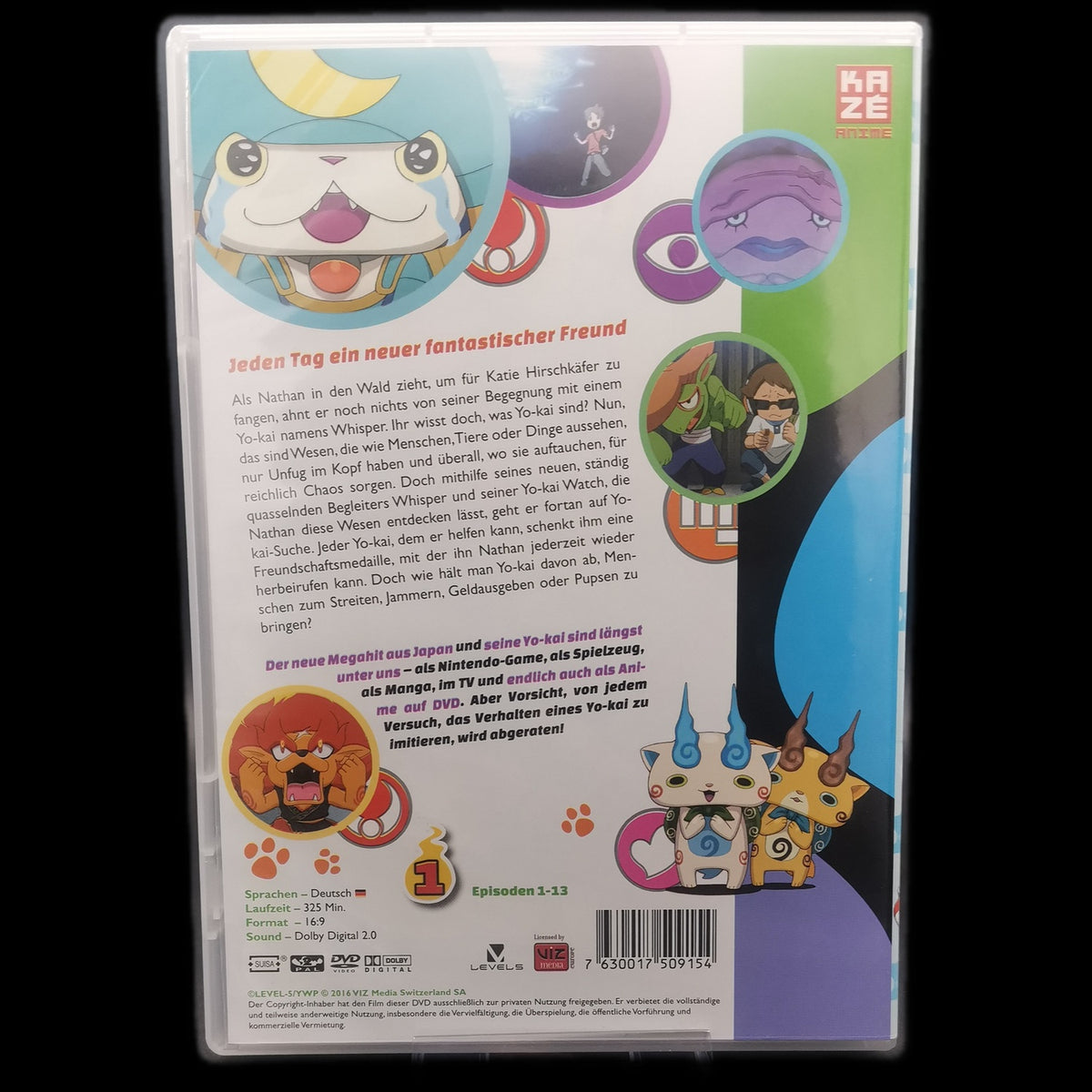 Yo-Kai Watch - Staffel 1 - Wendecover - Anime - DVD - Fernsehserie - Gebraucht