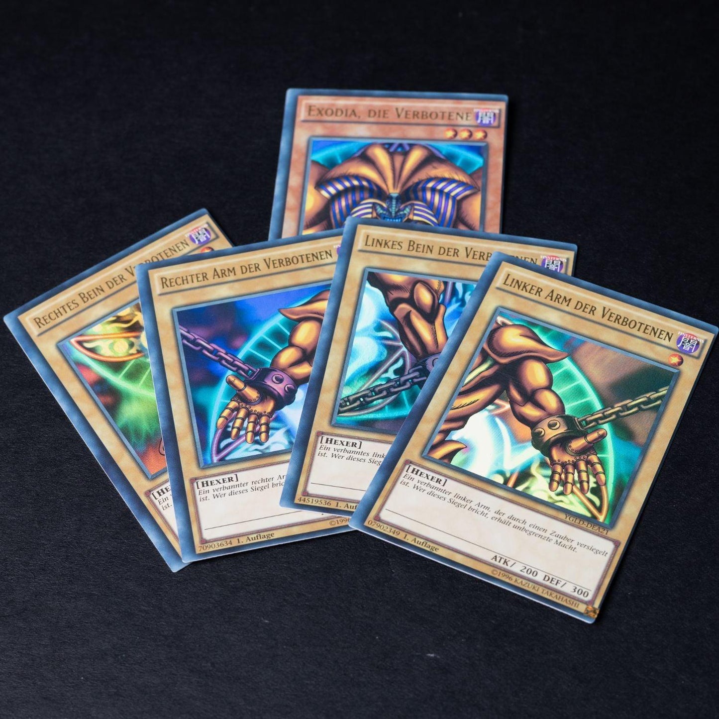Yu-Gi-Oh! TCG - Exodia MISCUT - Alle 5 Teile komplett aus YGLD - 1. Auflage