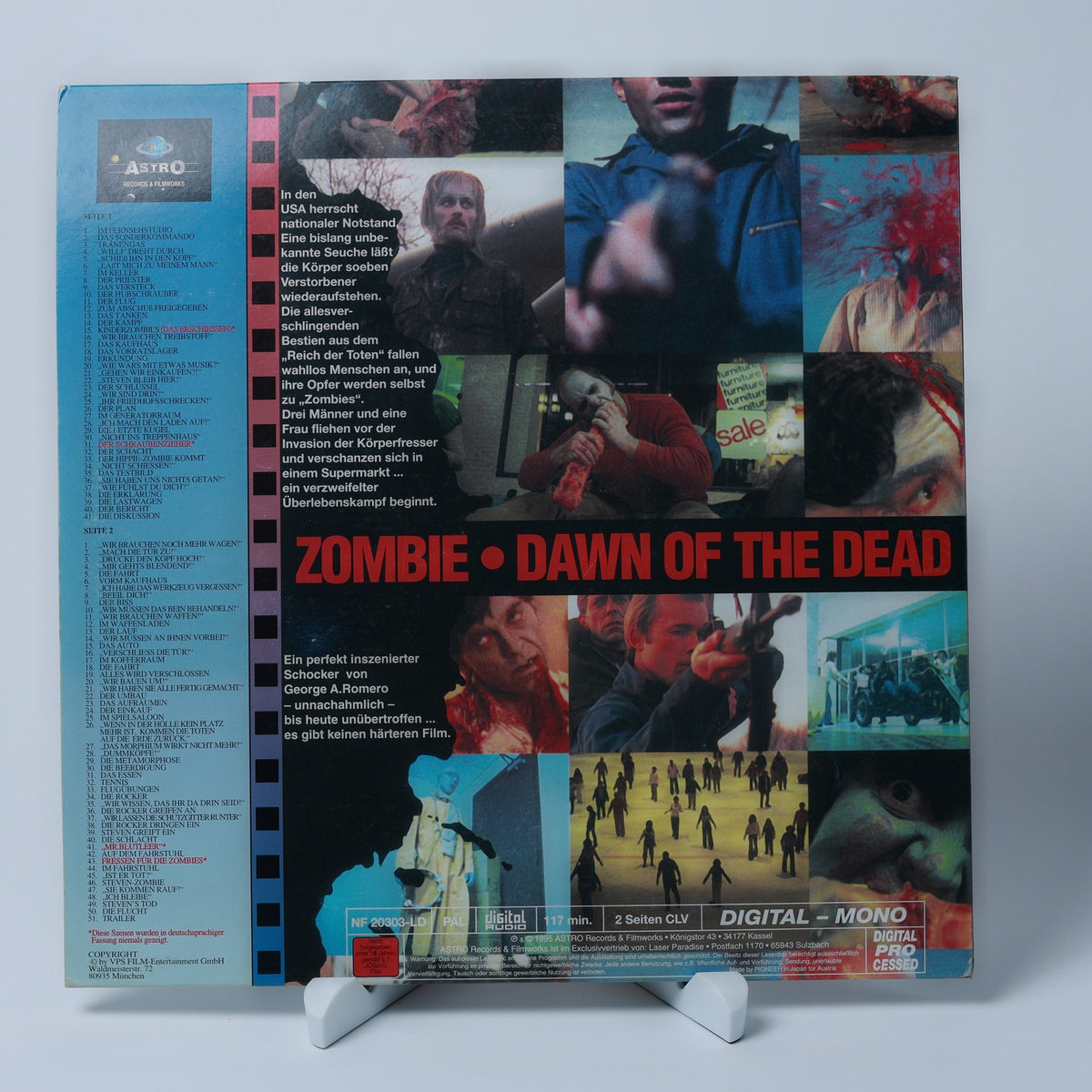 Zombie - Dawn of the Dead - 1995 - Limited Edition - LaserDisc - Zustand Gut