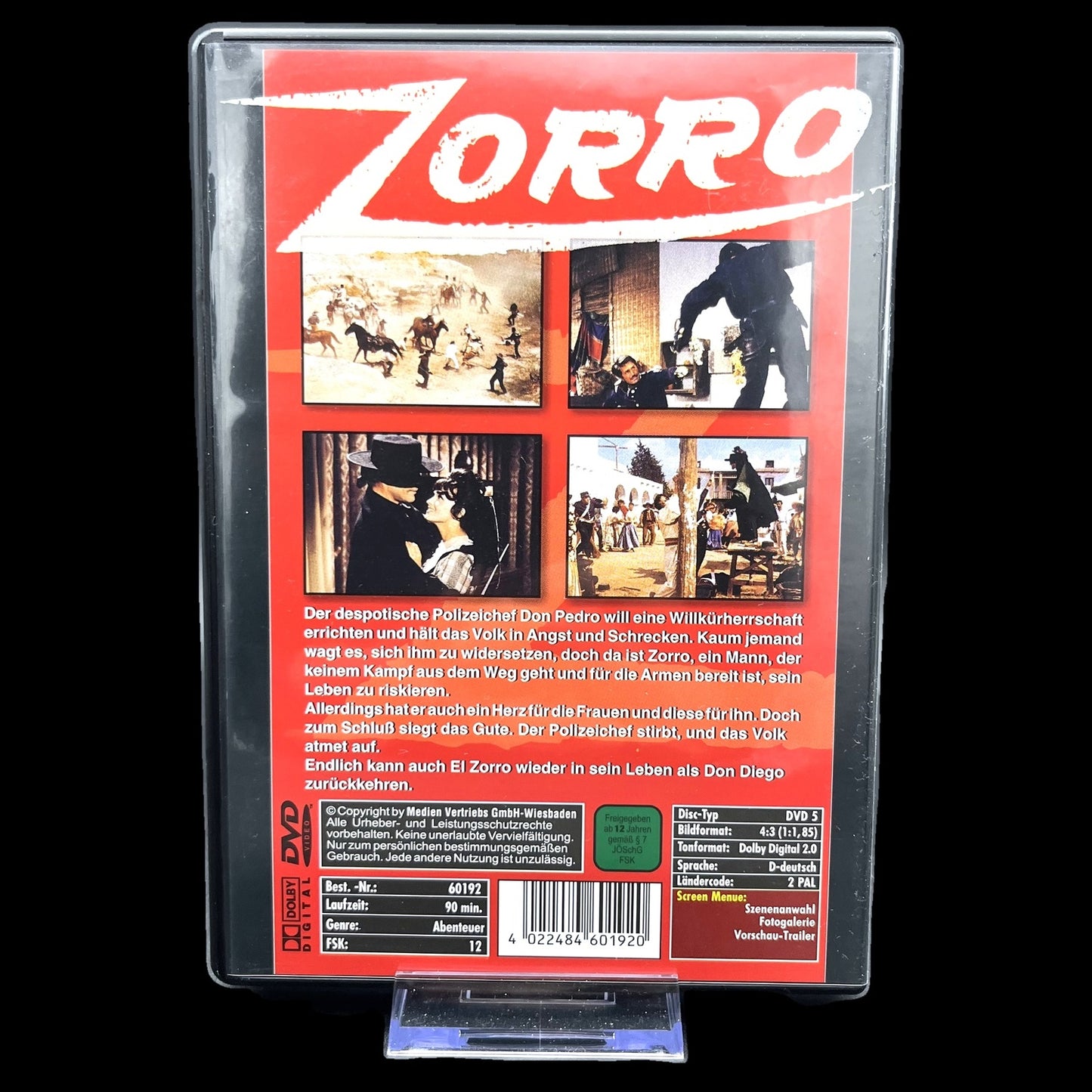 Zorro - Der schwarze Rächer - Zorro - DVD - Abenteuer - Film - Gebraucht
