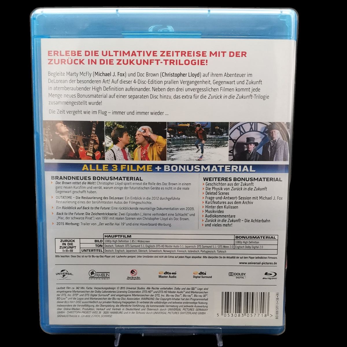 Zurück in die Zukunft - Trilogie - 4-Disc-Edition - Blu-Ray - Film - Sehr gut